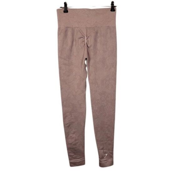 GymShark Leggings Pink Camo Textured Print Size Small - Picture 3 of 11